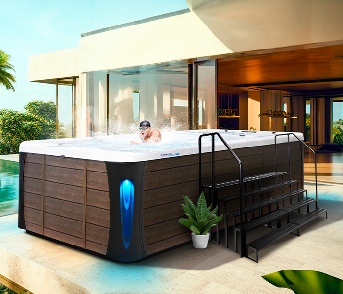 Calspas hot tub being used in a family setting - Pittsburg