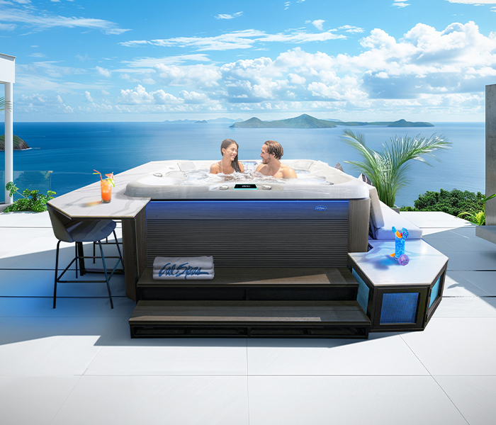 Calspas hot tub being used in a family setting - Pittsburg